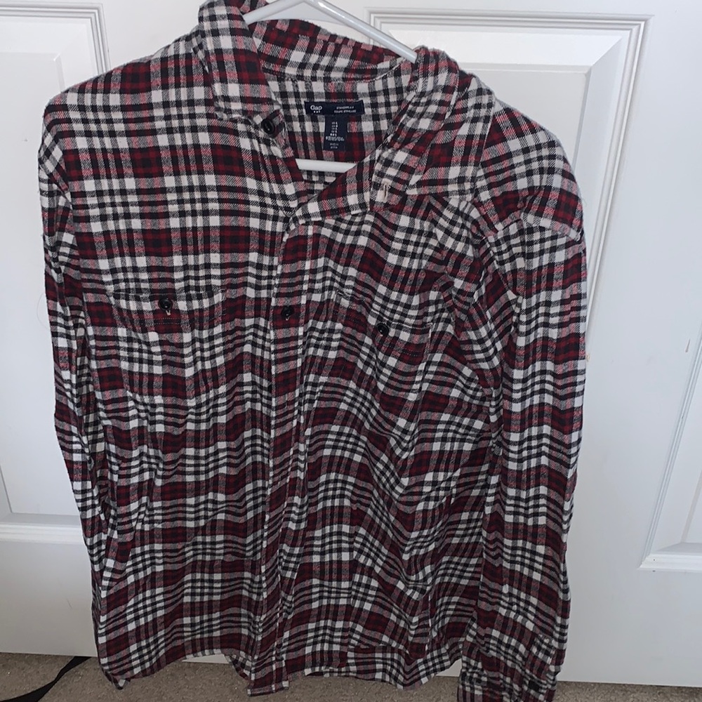 Men’s Gap Red & Black Flannel